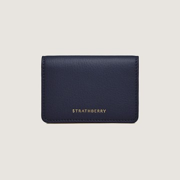 Strathberry - Bi Fold Cardholder - Navy / Beige
