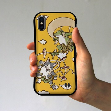 Grip iPhone 手機殼 Fujin Raijin黃