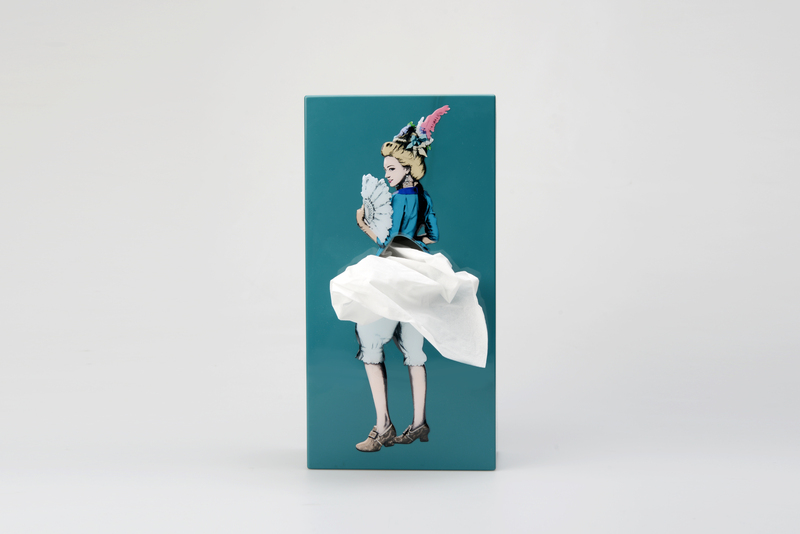 【SPEXTRUM】蓬蓬裙女郎面紙盒 - 莫蘭蒂藍