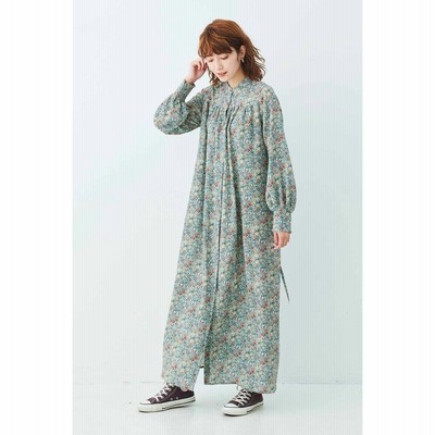 モリスの世界をまとうプリントワンピース グリーン Mede19f フェリシモ Felissimo 通販 Lineポイント最大1 0 Get Lineショッピング