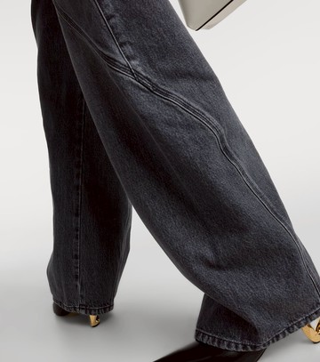 JW Anderson Twisted high-rise straight jeans