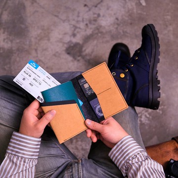 【一起旅行去】護照夾2入+客製刻字/禮物包裝