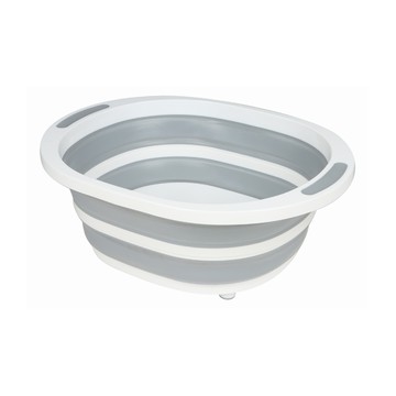 [家速配]悠活可折疊水盆-橢圓