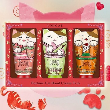 【UNICAT 變臉貓】護手霜禮盒版(40ml*3)｜柔嫩 潤澤保濕 不油膩 送禮首選 D362239