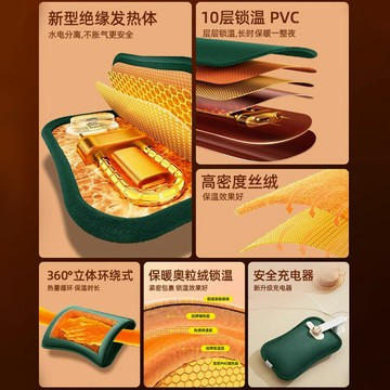 熱水袋充電款防爆暖水袋暖寶寶暖手寶暖肚子暖腳神器冬天正品900