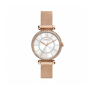 Tillie 晨曦日光環鑽極簡雙圈女錶 玫瑰金不鏽鋼米蘭錶帶 36 MM BQW3989