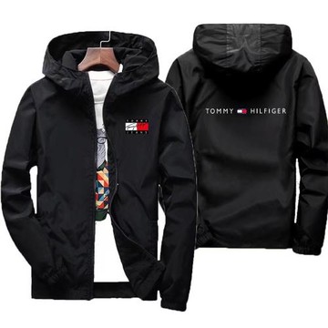 跨境亞馬遜男士春季時尚寬松開衫拉鏈夾克 潮牌休閑百搭連帽外套