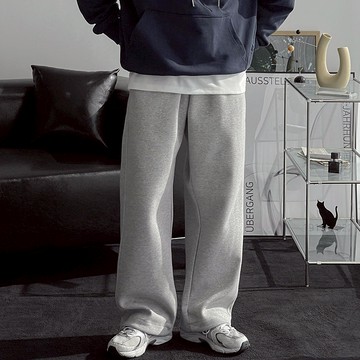 正韓雙層堅固棉線條剪裁抽繩休閒寬褲 4色 YUPPIE 預購商品 0217