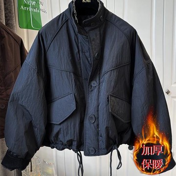 歐貨夾棉輕薄洋氣小棉襖秋冬2025新款爆款二棉棉衣外套棉服潮冬季