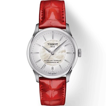 TISSOT 官方授權 杜魯爾系列自動機械女錶-T1392071611100/34mm