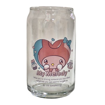 Sun Art 美樂蒂玻璃杯 360ML 日本製造  美樂蒂 透明色  1個