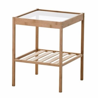 IKEA　NESNA ネスナ サイドテーブル　竹素材　36x35cm