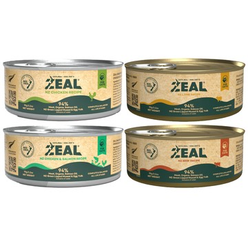 Zeal 【12入組】-90g 野牧無穀94%鮮肉主食貓罐系列
