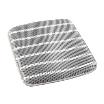 3D蜂巢高彈透氣防滑座墊 聚酯網布 厚度3cm  45 x 45cm  條紋灰