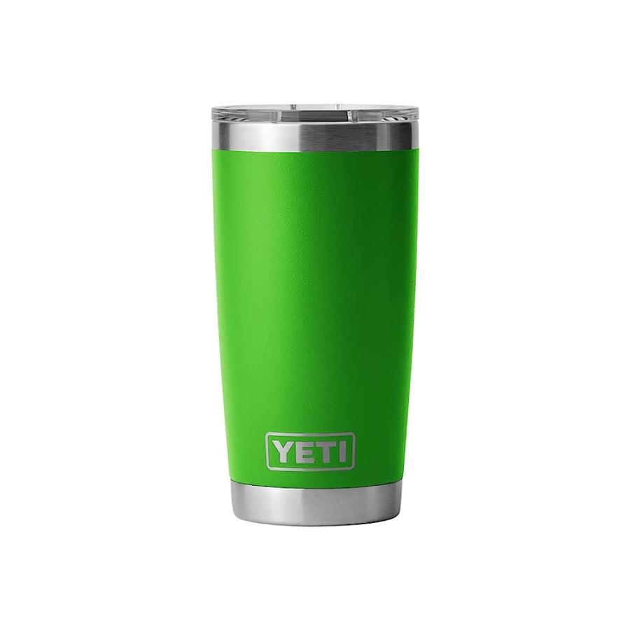 YETI RAMBLER 20 OZ TUMBLER, STAINLESS STEEL, VACUUM INSULATED WITH MAGSLIDER LID, CANOPY GREEN