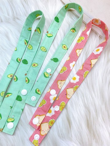 PJ手作【元氣酪梨】 防疫兒童口罩掛繩