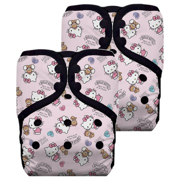 THiRSTiES 有機棉魔鬼氈口袋式布尿布 Hello Kitty Dear Bear 4-18kg  2件