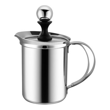 MILA 玻璃蓋雙層奶泡杯 400ml  1個