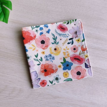 純棉手帕=花間呢喃