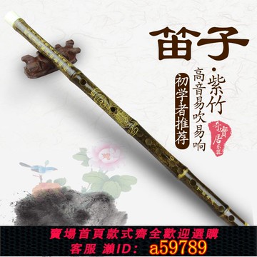 【全網低價 可打統編】竹笛專業橫笛為兒童，學生，成人，初學者，竹笛Gf關鍵紫竹笛，一節，長笛介紹