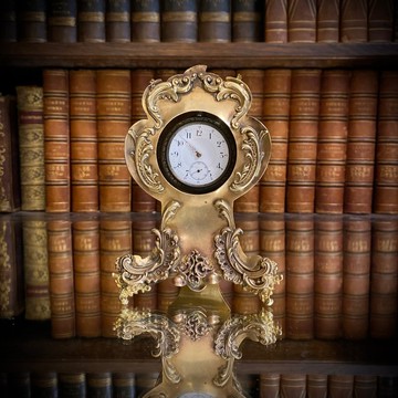 法國路易十五風格 青銅懷錶架