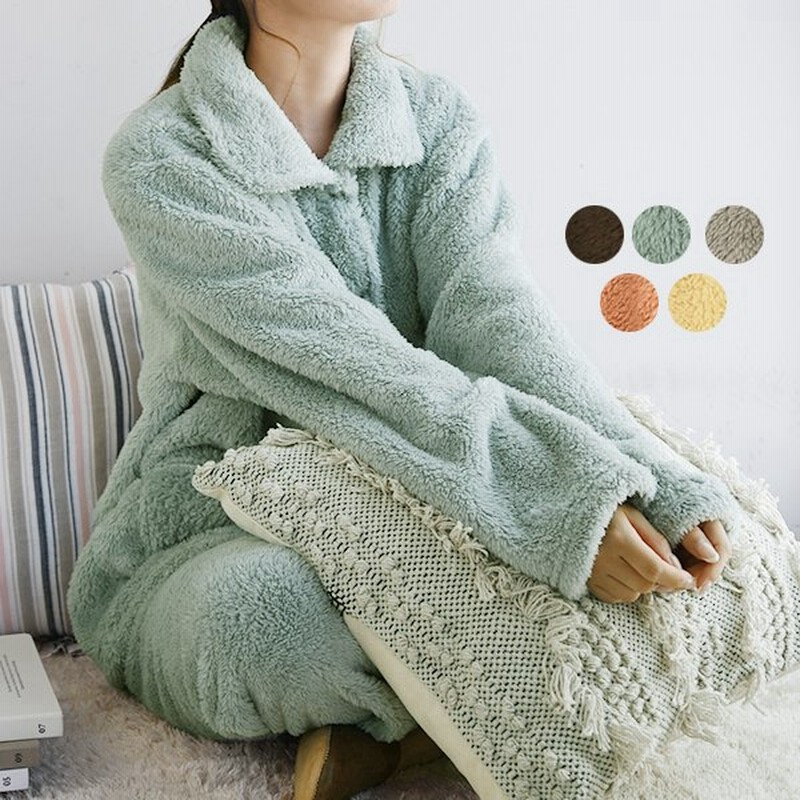 ルームウェア レディース もこもこ 上下 冬 セットアップ あったか 羽織 暖か 秋 パジャマ 部屋着 トップス パンツ 50代 40代 30代 代 おしゃれ 通販 Lineポイント最大0 5 Get Lineショッピング