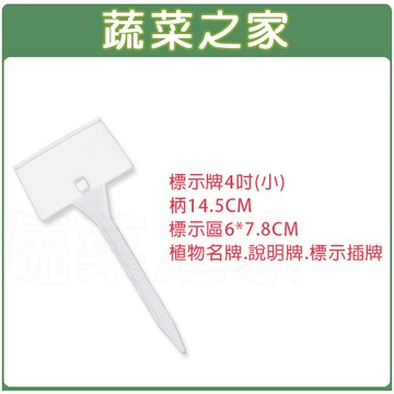 【蔬菜之家011-A37-4】標示牌4吋(小)柄14.5CM標示區6*7.8CM植物名牌.說明牌.標示插牌