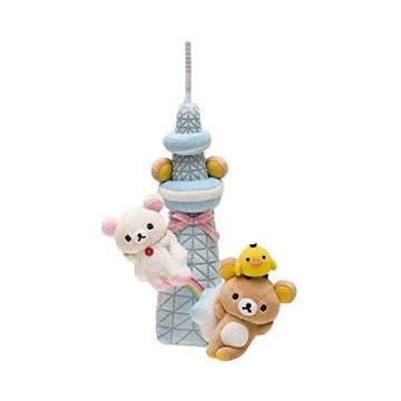 日本代購-晴空塔限定版懶熊+牛奶熊，絨毛/填充玩偶/玩具/公仔/天空樹，X射線【C644303】