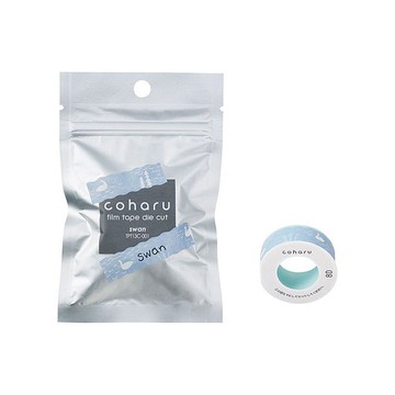 【KING JIM】TEPRA LITE 熱感式標籤薄膜自黏膠帶 13mm 天鵝