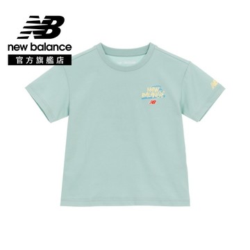 【New Balance】 NB 童裝短袖上衣_中性_綠色_7EG2E04WMNT