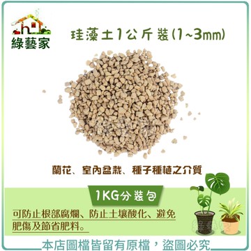 【綠藝家】珪藻土1公斤裝(1~3mm)