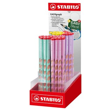 STABILO 德國 思筆樂 EASYgraph 人體工學思筆樂洞洞鉛筆 60入HB展示/組 ST330/60-1HB