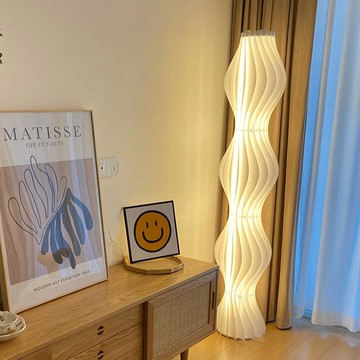 燈具 落地燈 免運 開立發票 草裙落地燈客廳燈北歐臥室沙發旁邊氛圍燈奶油風網紅ins立式臺燈