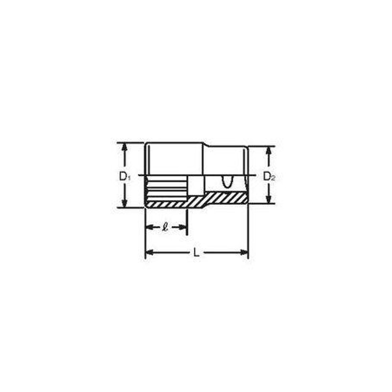 Ko-ken ko-ken(コーケン):1sq 12角スタンダードソケット 8405A-3 12角ソケット 1゛(25.4mm) 8405A-3 