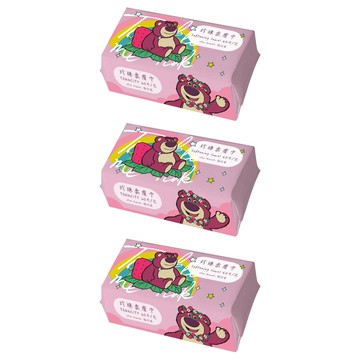 KOgi 宏瑋 迪士尼 60抽加厚款乾濕兩用巾 柔軟擦拭 乾淨清爽 超保水 耐拉不變形 展開200x200mm  草莓熊抱哥  3包