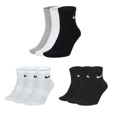 NIKE 男三入運動短襪-三入裝 訓練 襪子 中筒襪