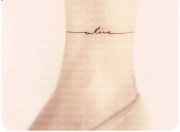 萌古屋 Alive英文線條 男女防水韓風簡約紋身貼紙微刺青貼紙紙wm 313 Yahoo奇摩拍賣 Line購物