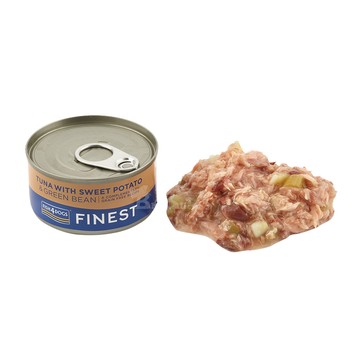 海洋之星FISH4DOGS 鮮魚蔬菜犬罐 鮪魚-地瓜&四季豆 85g
