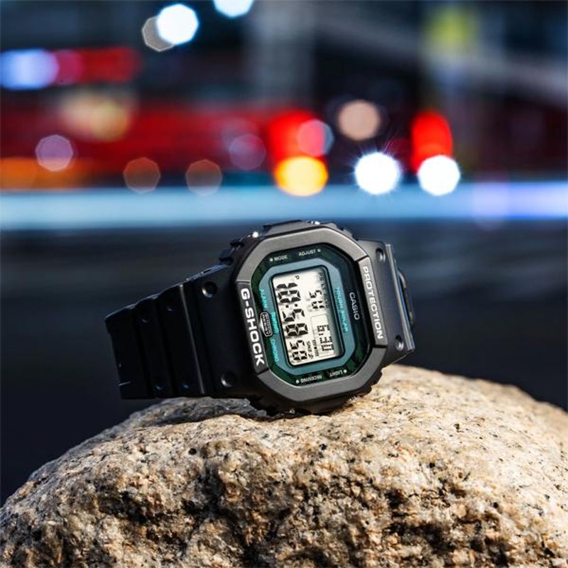 G-SHOCK Gショック ジーショック スマートフォンリンク カシオ CASIO 電波 ソーラー 腕時計 ブラック&グリーン GW-B5600MG-1  逆輸入海外モデル | LINEショッピング