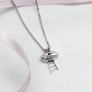 【限量絕版品】童話系 -爬上雲端- 白雲梯子項鍊 童趣手作飾品