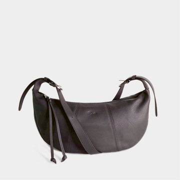 R&BB｜Croissant Curve｜真皮可頌半月包 牛角斜背包-灰色