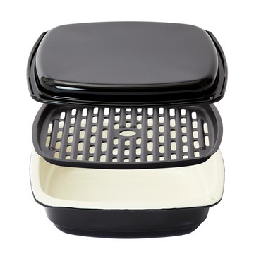 千石阿拉丁烤箱旗艦款AET-GP14T 專用 蒸烤贅沢琺瑯釉燒深皿 三件組AGT-070