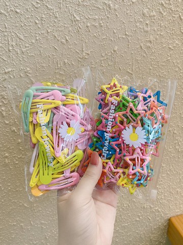 可愛日系發夾側邊新款網紅夾子頭飾劉海BB發卡星星女成人