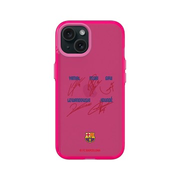iPhone 15 Clear 粉漾桃 - FC Barcelona - Player's Signature Edition