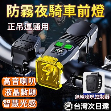 【崩盤最低價💥】防水光感自行車燈 USB充電自行車燈 騎行照明前燈 腳踏車燈 單車前燈 自行車前燈 單車燈 車前燈