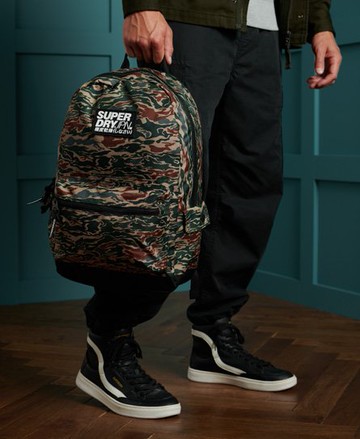 Superdry Men's Men's Block Edition Montana Rucksack Khaki / Green Camo - Size: 1SIZE