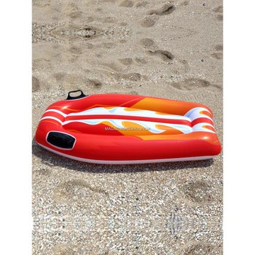 加厚兒童充氣沖浪板水上漂浮浮板浮排游泳氣墊水泡游泳圈雙把手