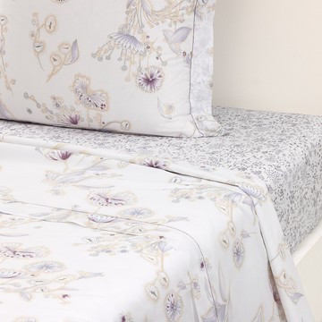 Yves Delorme Givre Flat Sheet, King