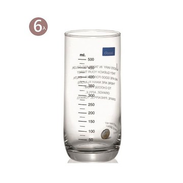 Ocean Juice&Health 刻度花杯-6入組