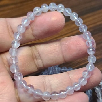 紫兔毛 兔毛水晶 手鍊 手環 手珠 5mm 6mm天然❤水晶玉石特賣#R127
